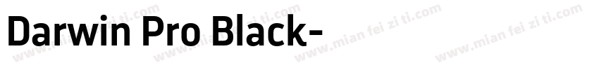 Darwin Pro Black字体转换